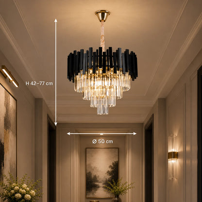 BLOIS Kryształowy żyrandol Elegance 8xE14, średnica 50cm, czarny, regulowana wysokość - 01_CC110:500BK.png