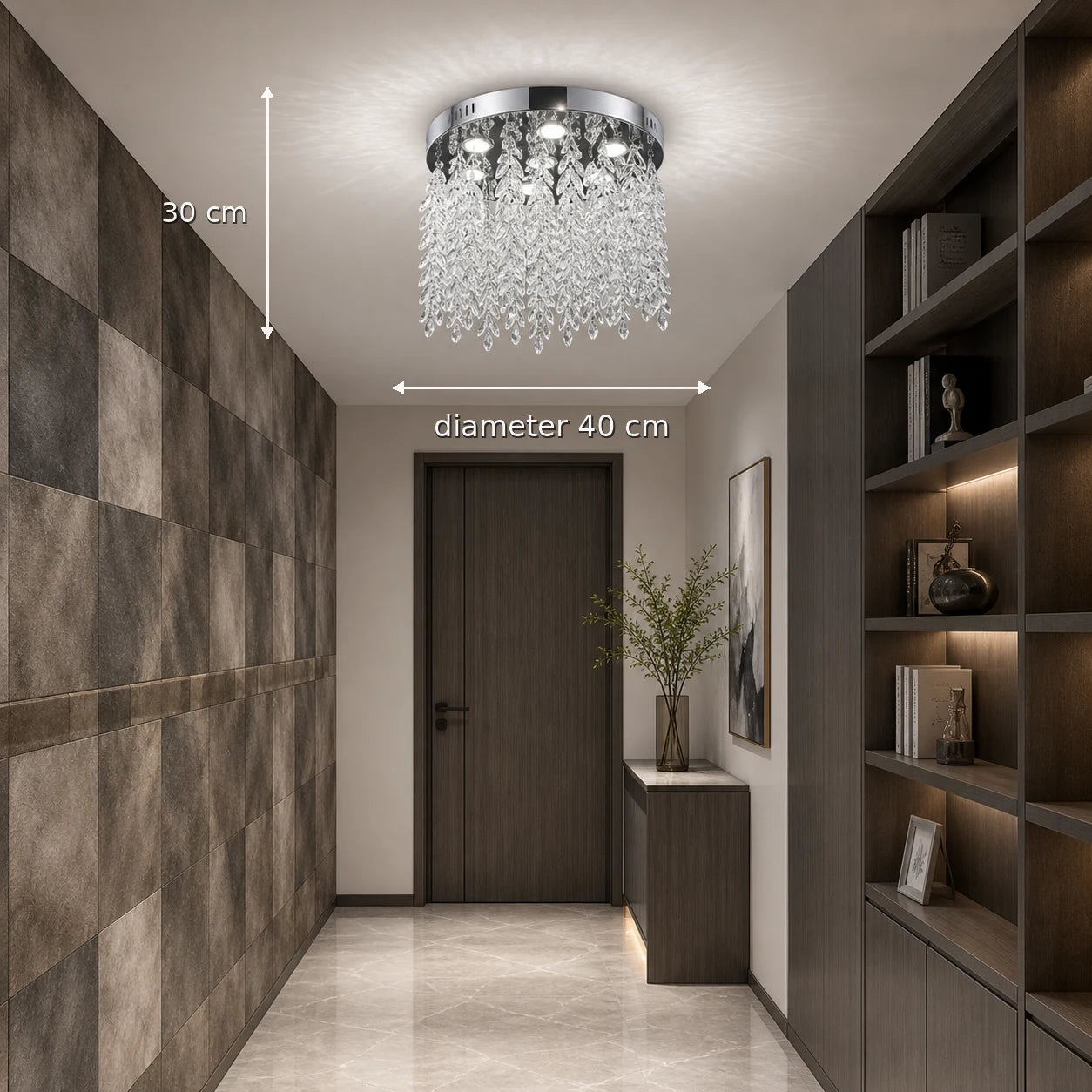 Candelabru LED Cristal LLC210/400CH Rotund, 22W, Lumina Rece/Calda/Neutra, Cristal, Crom Lucios - 02_LLC210-400CH.png