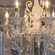 Żyrandol SANSSOUCI 6xE14 Kryształ i metal – Klasyczny design, srebrno-biały - 03_CC220-6WH.png