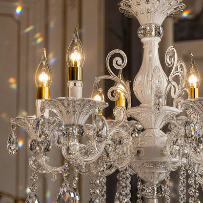 Żyrandol SANSSOUCI 6xE14 Kryształ i metal – Klasyczny design, srebrno-biały - 04_CC220-6WH.png
