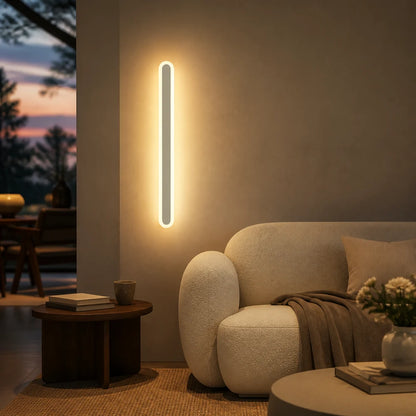 SUHA Zewnętrzny kinkiet LED, długość 60 cm, 8 W, IP65, metal, liniowy, biały - 05_AX201-600WH.png