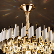 Żyrandol Kryształowy VERSAILLES Nobile 5xE14, średnica 40cm, Błyszczące Złoto i Biały - 05_CC900-400WH.png