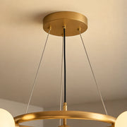 Żyrandol komorowy LOFT, 5x G9, białe złoto, metal, regulowana wysokość, nowoczesny - 05_LC802-5GD.png