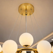 Żyrandol komorowy LOFT, 25x G9, białe złoto, metal, regulowana wysokość, nowoczesny - 04_LC802-25GD.png