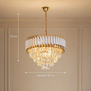 Żyrandol kryształowy VERSAILLES Elegance 8x E14, średnica 50cm, błyszczące złoto i biel, regulowana wysokość - 06_CC900-500WH.png