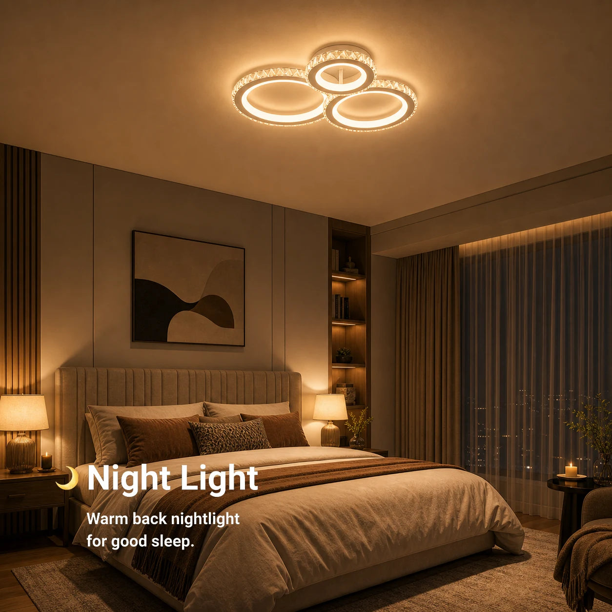 Żyrandol LED z pilotem i kryształem NOVA ROTONDA RGB 75W, 3 koła, światło zimne/ciepłe/neutralne, możliwość przyciemniania, biały - 07_LT073-3WH.png
