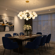 Żyrandol komorowy LOFT, 25x G9, białe złoto, metal, regulowana wysokość, nowoczesny - 07_LC802-25GD.png