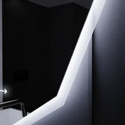 Lustro LED 60cm, POLIGON Sensor MotionGlow Marcello, system odmgławiania, zegar i termometr, Dimabila Mirrors Marcello Domyślny tytuł Alessandro Design
