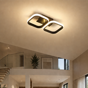 Żyrandol LED VERTEX 21W, 2 kwadraty, liniowy, światło zimne/ciepłe/neutralne, czarne żyrandole LED Domyślny tytuł Alessandro Design
