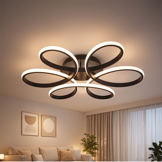 Żyrandol LED z pilotem HELIX 63W, światło zimne/ciepłe/neutralne, możliwość przyciemniania, czarne Żyrandole LED z pilotem Domyślny tytuł Alessandro Design