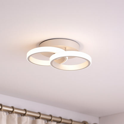 Żyrandol LED VERTEX CIRCULA 21W, 2 koła, metalowe ramki, światło zimne/ciepłe/neutralne, białe żyrandole LED Domyślny tytuł Alessandro Design
