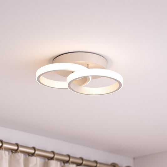 Żyrandol LED VERTEX CIRCULA 21W, 2 koła, metalowe ramki, światło zimne/ciepłe/neutralne, białe żyrandole LED Domyślny tytuł Alessandro Design