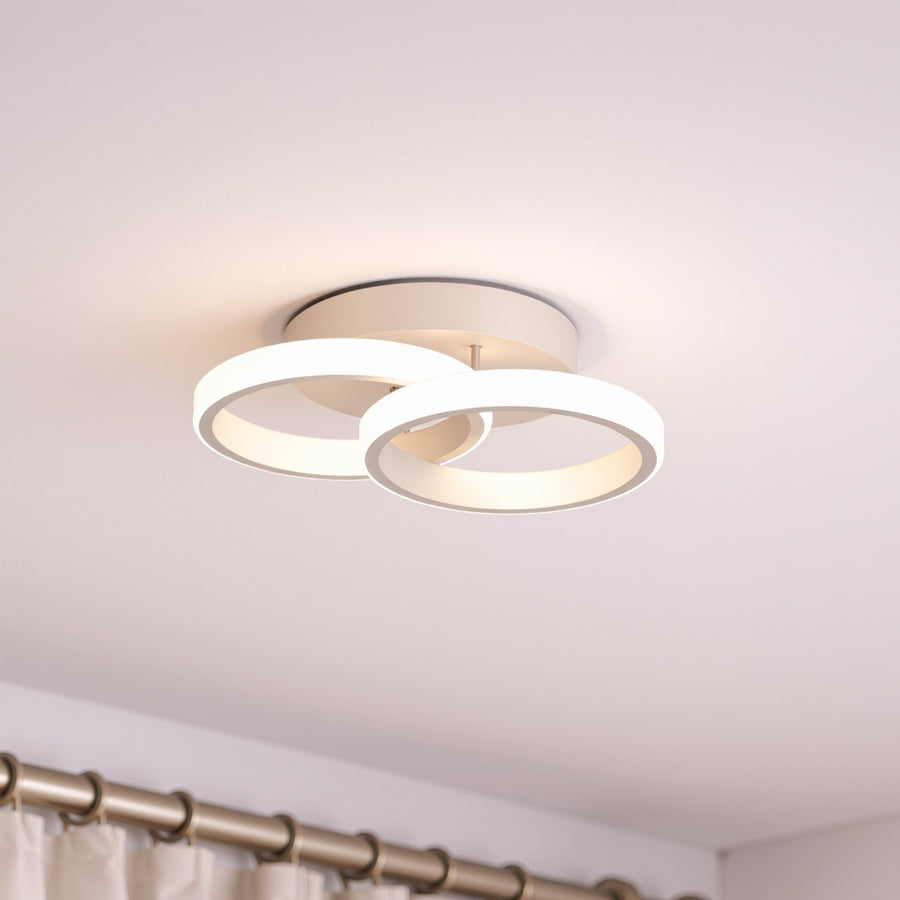 Żyrandol LED VERTEX CIRCULA 21W, 2 koła, metalowe ramki, światło zimne/ciepłe/neutralne, białe żyrandole LED Domyślny tytuł Alessandro Design