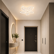 Żyrandol LED z pilotem GLORIOSA 95W, 5 płatków, światło zimne/ciepłe/neutralne, możliwość przyciemniania, biały Żyrandol LED z pilotem Domyślny tytuł Alessandro Design