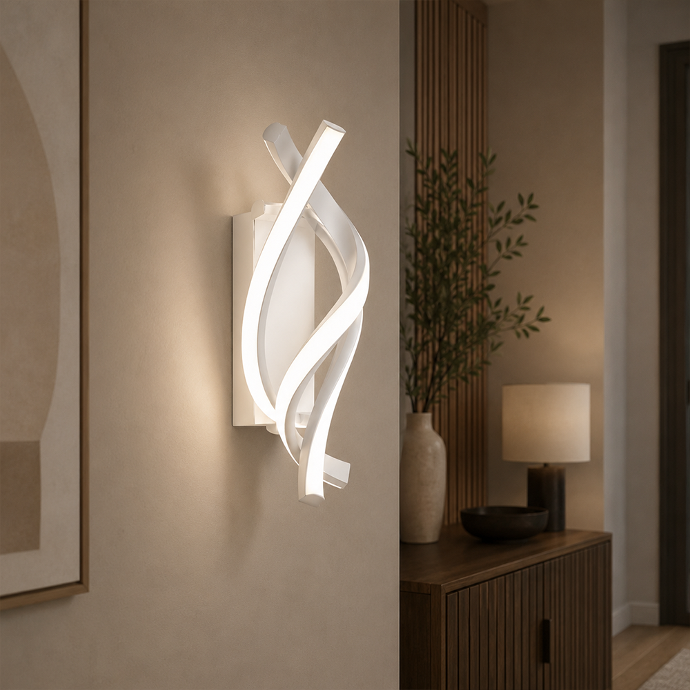Kinkiet LED Reid 13W, światło zimne/ciepłe/neutralne, białe Kinkiety wewnętrzne Tytuł domyślny Alessandro Design