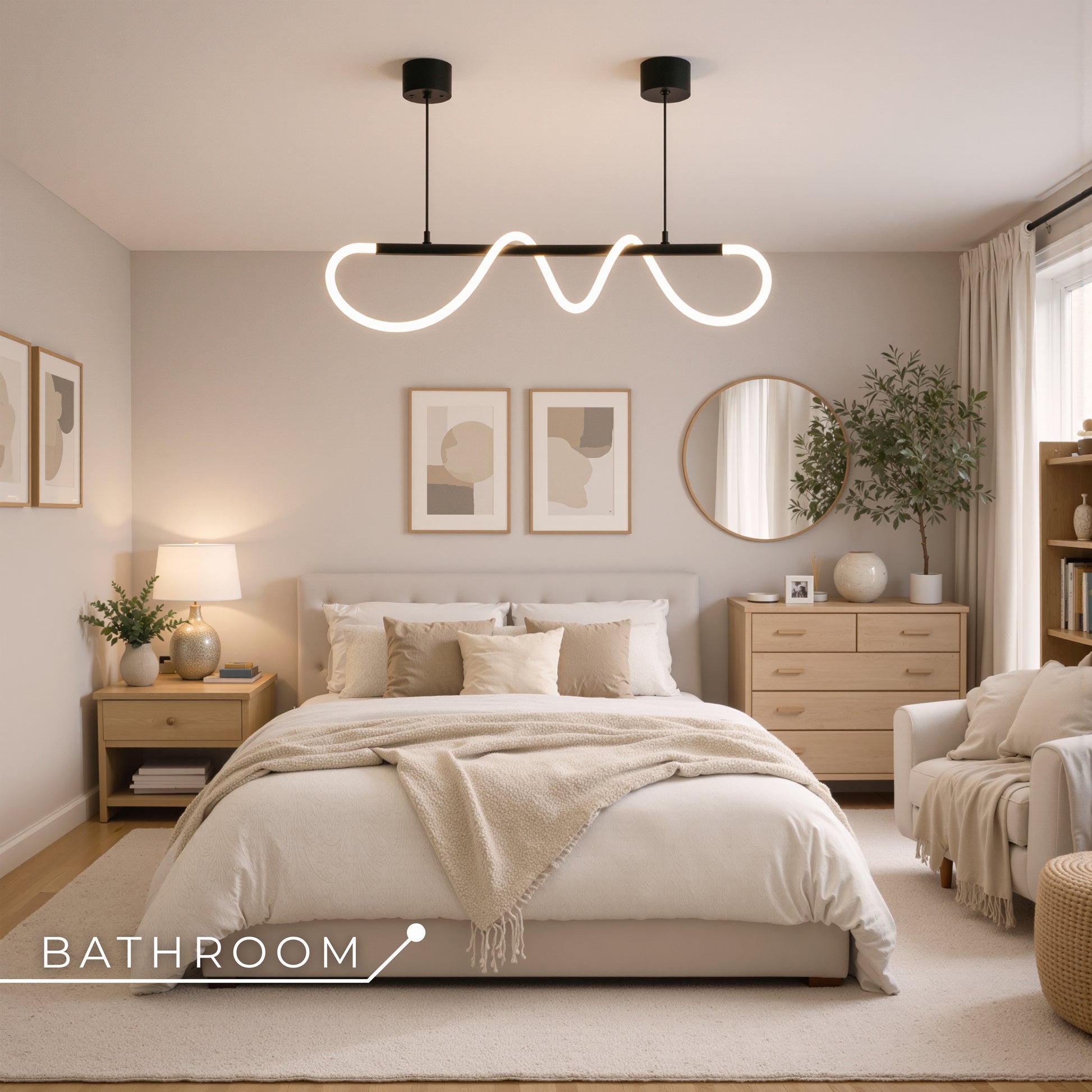 Żyrandol LED DIVINO z elastyczną rurką silikonową – 24 W, regulowane światło, matowe czarne nowoczesne żyrandole Domyślny tytuł Alessandro Design
