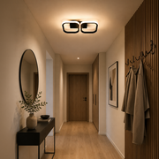 Żyrandol LED VERTEX 21W, 2 kwadraty, liniowy, światło zimne/ciepłe/neutralne, czarne żyrandole LED Domyślny tytuł Alessandro Design