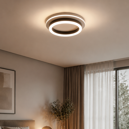 MODERN Żyrandol LED 25W, średnica 20cm, okrągły, światło zimne/ciepłe/neutralne, czarne żyrandole LED Domyślny tytuł Alessandro Design