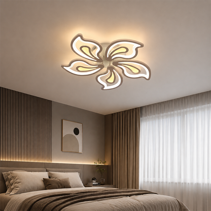 Żyrandol LED z pilotem LILY 86W, 5 elementów, światło zimne/ciepłe/neutralne, możliwość przyciemniania, biały Żyrandol LED z pilotem Domyślny tytuł Alessandro Design