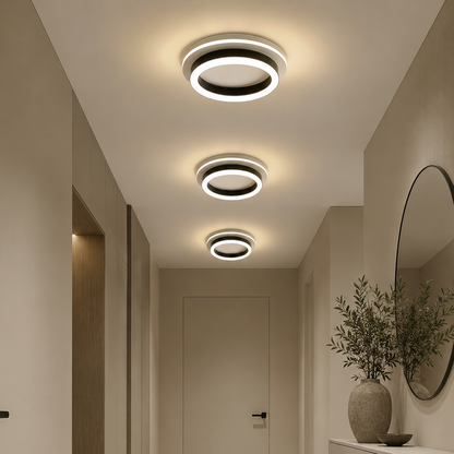 MODERN Żyrandol LED 25W, średnica 20cm, okrągły, światło zimne/ciepłe/neutralne, czarne żyrandole LED Domyślny tytuł Alessandro Design