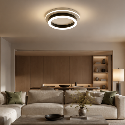 MODERN Żyrandol LED 25W, średnica 20cm, okrągły, światło zimne/ciepłe/neutralne, czarne żyrandole LED Domyślny tytuł Alessandro Design