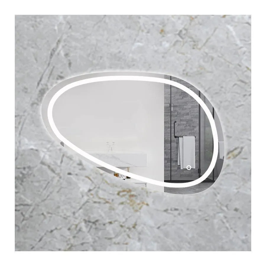 Lustro LED, 80x45cm, Disegno Touch Marcello, System odmgławiania, Lustra Dimabila Korman E Domyślny tytuł Alessandro Design