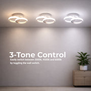 Żyrandol LED VERTEX CIRCULA 21W, 2 koła, metalowe ramki, światło zimne/ciepłe/neutralne, białe żyrandole LED Domyślny tytuł Alessandro Design