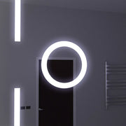 Prostokątne lustro LED, 120x80 cm, czujnik Marcello MotionGlow, system usuwania zamglenia, zegar i termometr, lupa kosmetyczna, ściemniane lustra Marcello Domyślny tytuł Alessandro Design