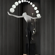 Lampa podłogowa Anatolio LED 24W 4000KMetal czarny Veioze i lampa podłogowa Domyślny tytuł Alessandro Design