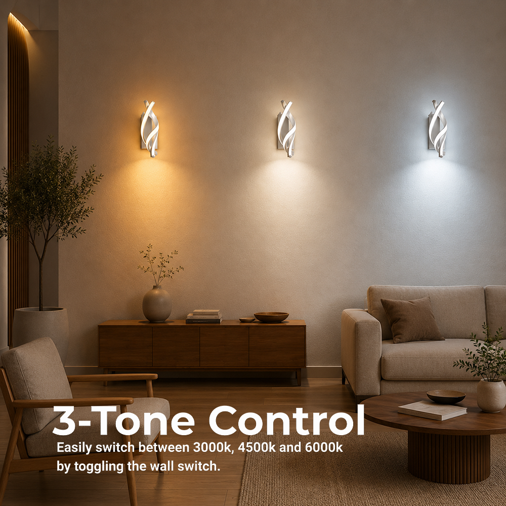 Kinkiet LED Reid 13W, światło zimne/ciepłe/neutralne, białe Kinkiety wewnętrzne Tytuł domyślny Alessandro Design