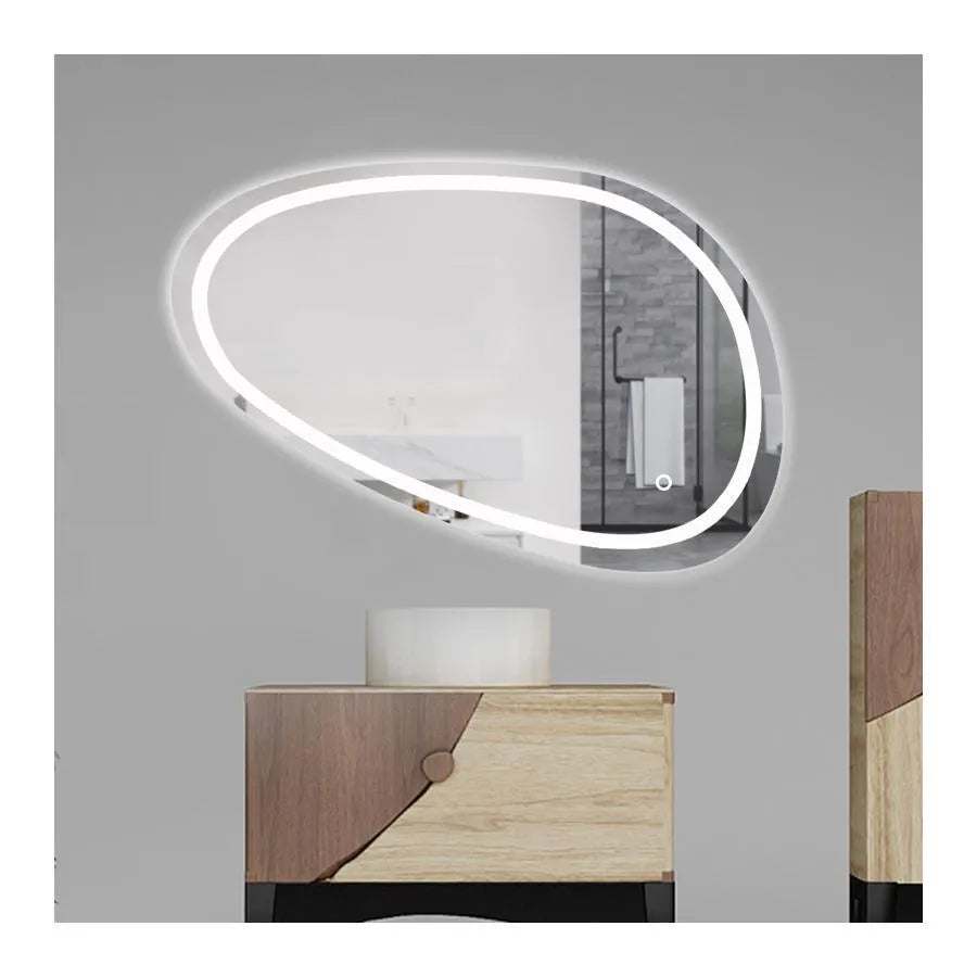 Lustro LED, 80x45cm, Disegno Touch Marcello, System odmgławiania, Lustra Dimabila Korman E Domyślny tytuł Alessandro Design