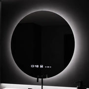 Okrągłe lustro LED, 70 cm, Serenite MotionGlow Marcello, system odmgławiania, zegar i termometr, przyciemniane lustra Marcello Domyślny tytuł Alessandro Design
