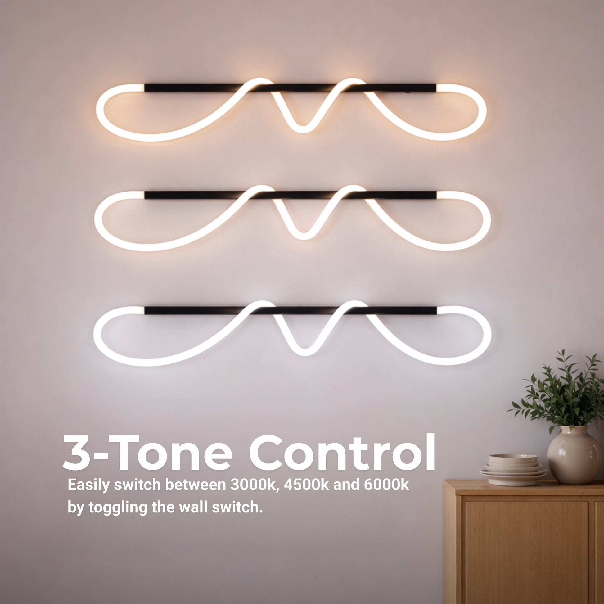 Żyrandol LED DIVINO z elastyczną rurką silikonową – 24 W, regulowane światło, matowe czarne nowoczesne żyrandole Domyślny tytuł Alessandro Design
