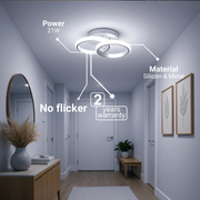 Żyrandol LED VERTEX CIRCULA 21W, 2 koła, metalowe ramki, światło zimne/ciepłe/neutralne, białe żyrandole LED Domyślny tytuł Alessandro Design