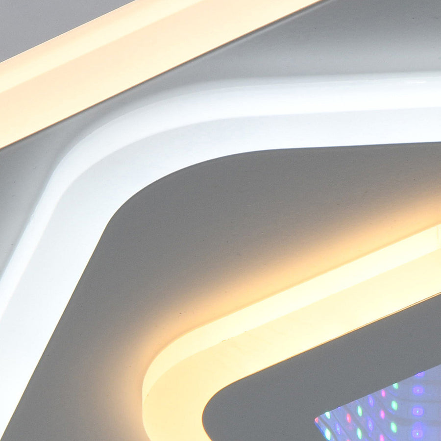 Żyrandol LED NEXA 3D 46W, kwadratowy, światło zimne/ciepłe/neutralne, białe żyrandole LED Domyślny tytuł Alessandro Design