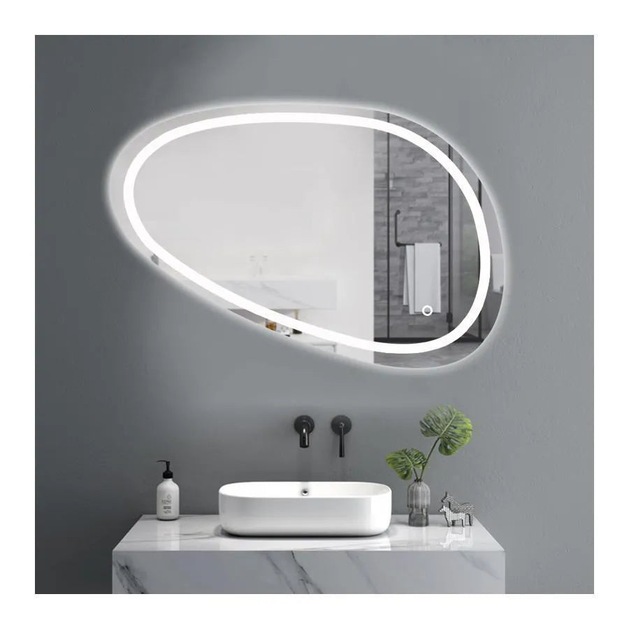 Lustro LED, 80x45cm, Disegno Touch Marcello, System odmgławiania, Lustra Dimabila Korman E Domyślny tytuł Alessandro Design