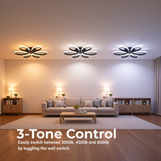 Żyrandol LED z pilotem HELIX 63W, światło zimne/ciepłe/neutralne, możliwość przyciemniania, czarne Żyrandole LED z pilotem Domyślny tytuł Alessandro Design