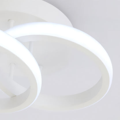Żyrandol LED VERTEX CIRCULA 21W, 2 koła, metalowe ramki, światło zimne/ciepłe/neutralne, białe żyrandole LED Domyślny tytuł Alessandro Design