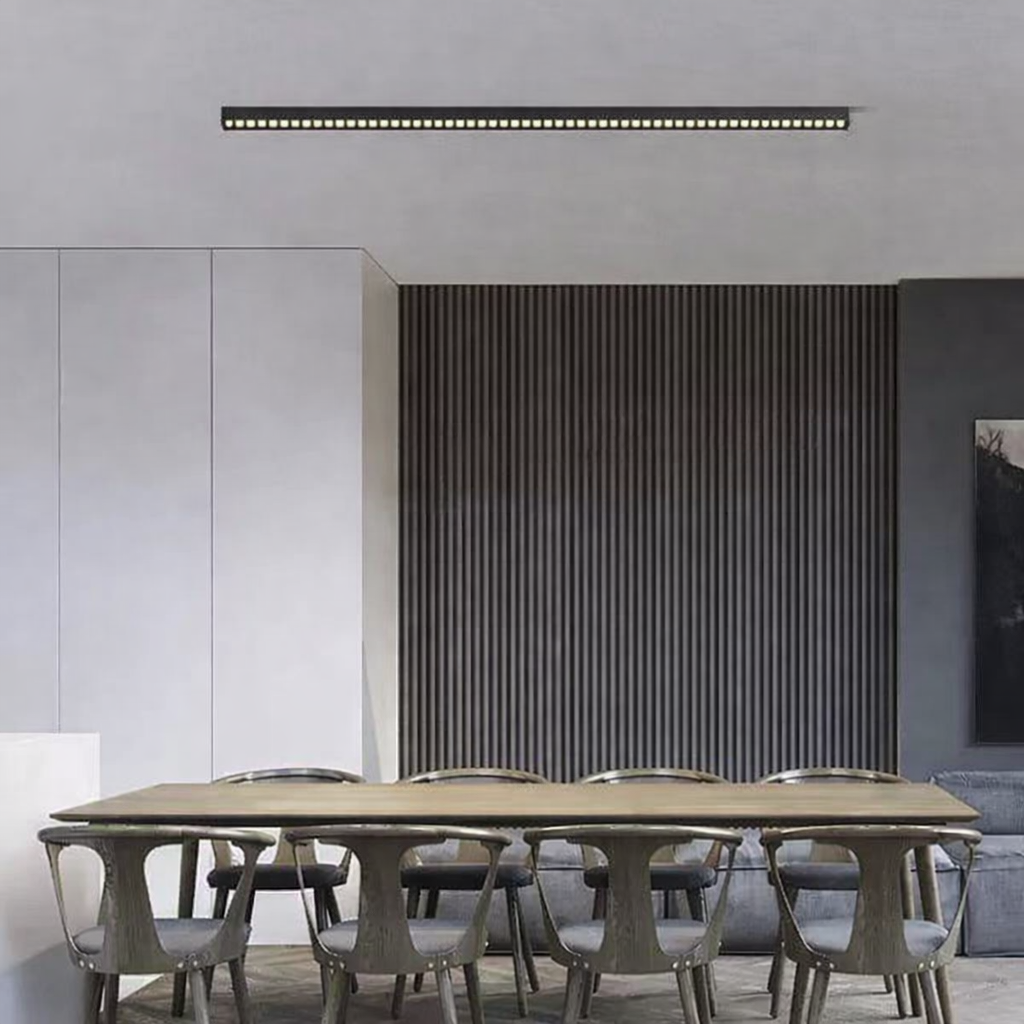 Proiector LED Liniar Aplicat Grilă 72W, Lumina Neutra 4000k, 90 surse, 2.4 metri Plafoniere LED Default Title Alessandro Design