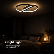 Żyrandol LED z pilotem VECTOR ARCUS 52W, 2 elementy, światło zimne/ciepłe/neutralne, możliwość przyciemniania, czarne Żyrandole LED z pilotem Domyślny tytuł Alessandro Design