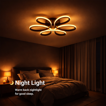 Żyrandol LED z pilotem HELIX 63W, światło zimne/ciepłe/neutralne, możliwość przyciemniania, czarne Żyrandole LED z pilotem Domyślny tytuł Alessandro Design