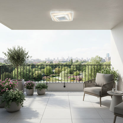 Żyrandol LED NEXA 3D 46W, kwadratowy, światło zimne/ciepłe/neutralne, białe żyrandole LED Domyślny tytuł Alessandro Design