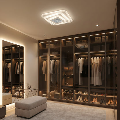 Żyrandol LED NEXA 3D 46W, kwadratowy, światło zimne/ciepłe/neutralne, białe żyrandole LED Domyślny tytuł Alessandro Design