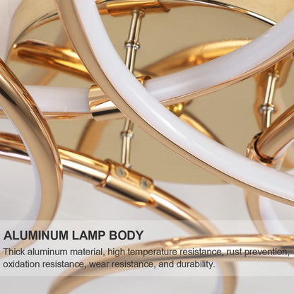 Żyrandol LED z pilotem ORBIS Magno, 25W, światło ciepłe/zimne/neutralne 3000K/4000K/6000K, możliwość przyciemniania, złote, metalowe i silikonowe Żyrandole LED z pilotem Domyślny tytuł Alessandro Design