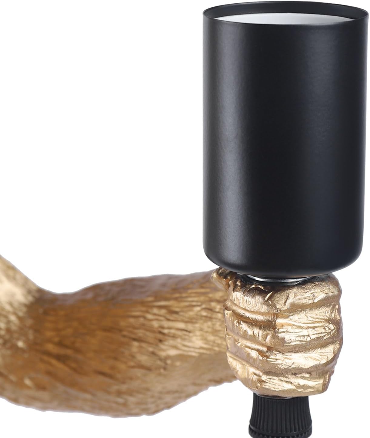 Żyrandol wiszący w stylu vintage, LV700, 1xE27, małpa, sznurek i metal, czarne wsparcie Żyrandole w stylu vintage Domyślny tytuł Alessandro Design