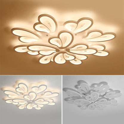 Żyrandol LED z pilotem BLOSSOM 146W, 12 płatków, światło zimne/ciepłe/neutralne 3000k/4000k/6000k, możliwość przyciemniania, biały żyrandol LED z pilotem Domyślny tytuł Alessandro Design