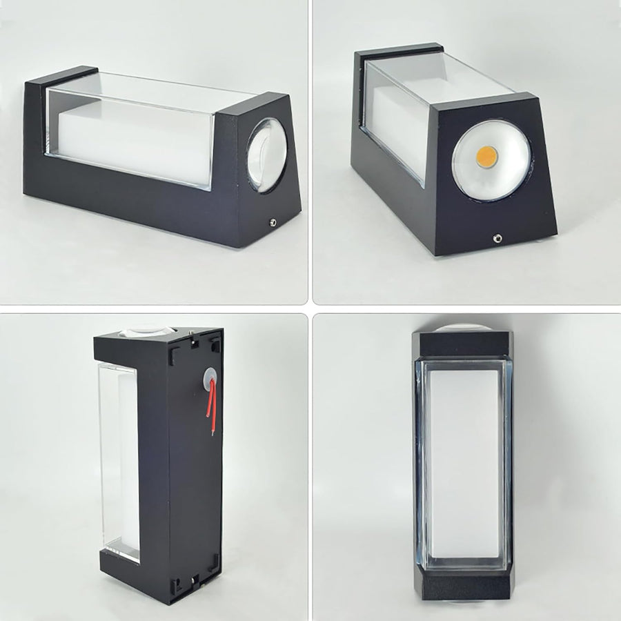 Kinkiet zewnętrzny LED AX151BK 8W Czarny Kinkiet zewnętrzny Tytuł domyślny Alessandro Design