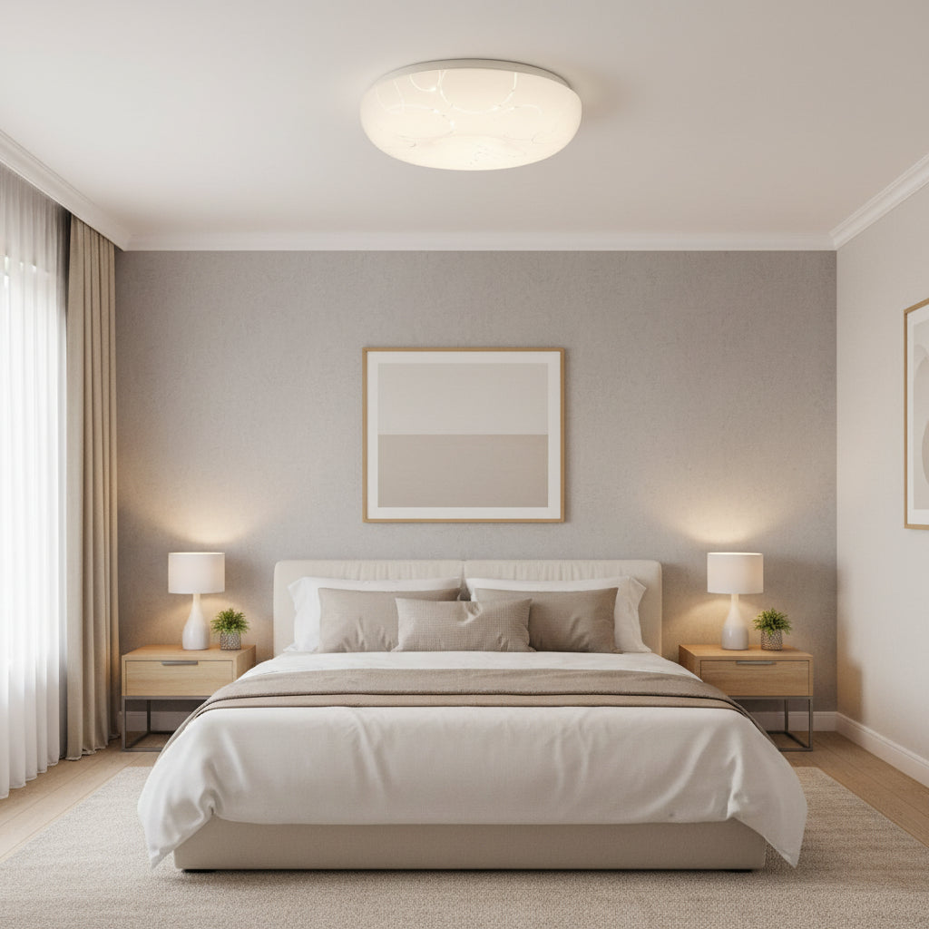 Lampa sufitowa LED 35 cm, 31W, 3000K / 4000K / 6000K, biała, metalowa i akrylowa Lampa sufitowa LED Domyślny tytuł Alessandro Design