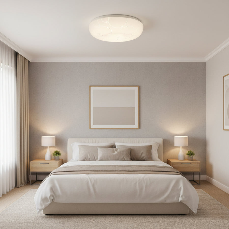 Lampa sufitowa LED 35 cm, 31W, 3000K / 4000K / 6000K, biała, metalowa i akrylowa Lampa sufitowa LED Domyślny tytuł Alessandro Design