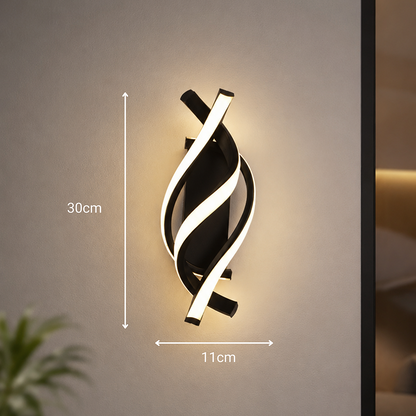 Kinkiet LED Reid 13W, światło zimne/ciepłe/neutralne, czarny Kinkiety wewnętrzne Tytuł domyślny Alessandro Design